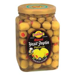 BAKTAT Biberli Yesil Zeytin 6x1500g 181200 2XL