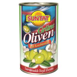 BAKTAT Sarimsakli Yesil Zeytin 24x400ml150g