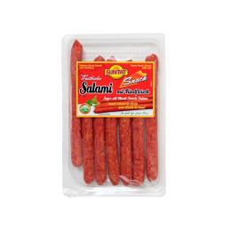 Truthahn Snack Salami mit Rindfleisch 12x7x25g