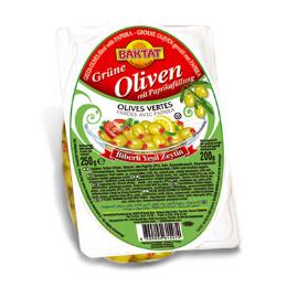 BAKTAT Biberli Yesil Zeytin 20x200g vak.